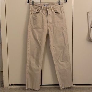Zara High Rise Mom Jeans